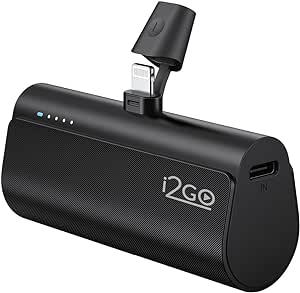 I2GO, Carregador Portátil (Power Bank), Pocket, 5000mAh, Não Necessita Cabos, Modelo Lightning